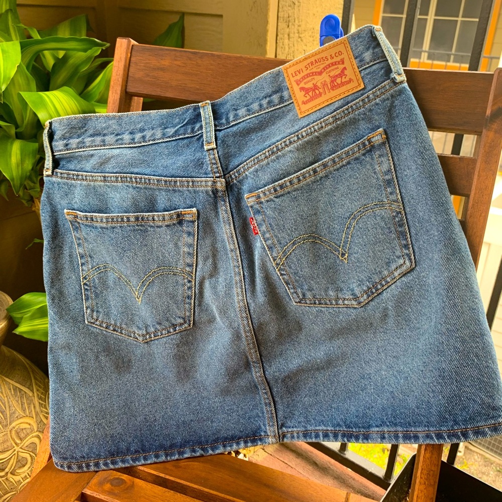 Levi’s Jean skirt.